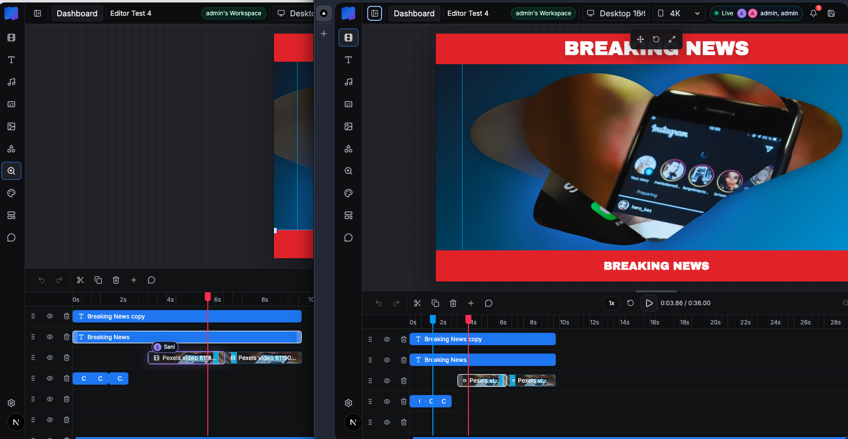 Collaboration, Workspaces & Comments screenshot