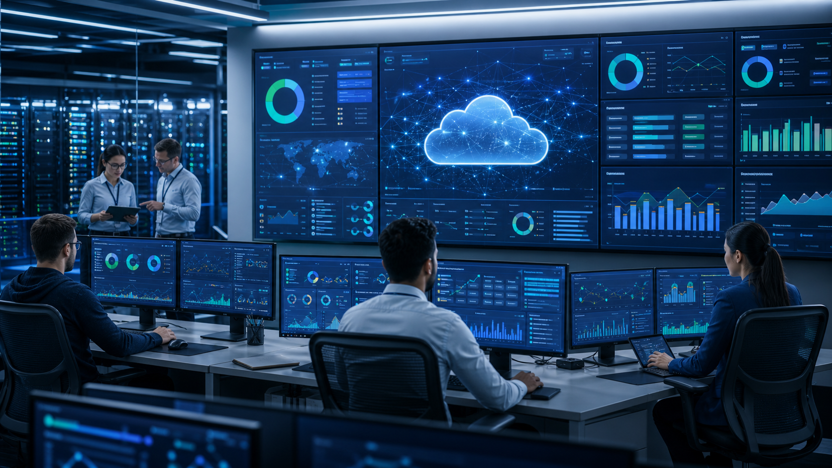 AI-generated enterprise software visual for Cloud Solutions