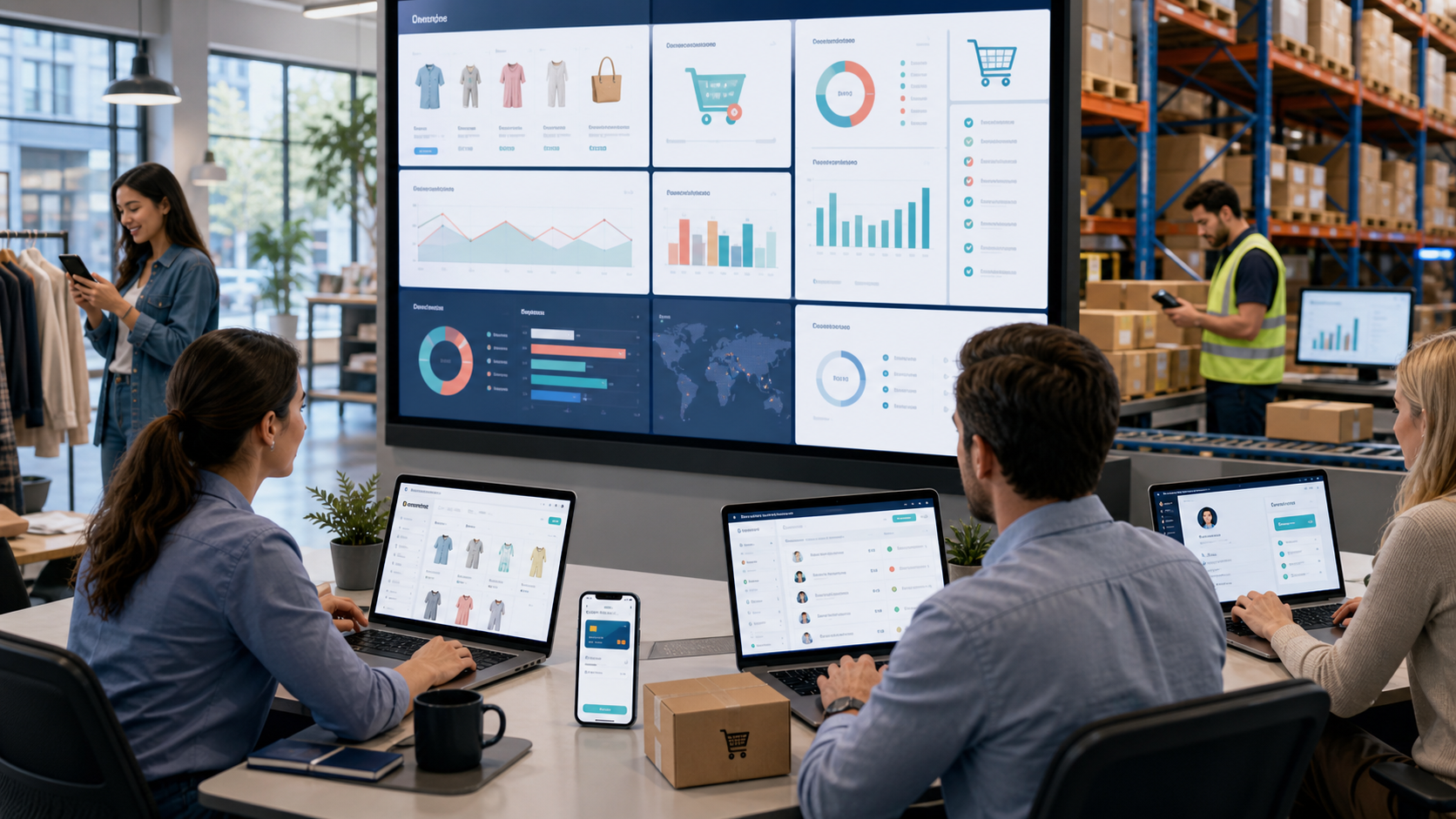 AI-generated enterprise software visual for eCommerce